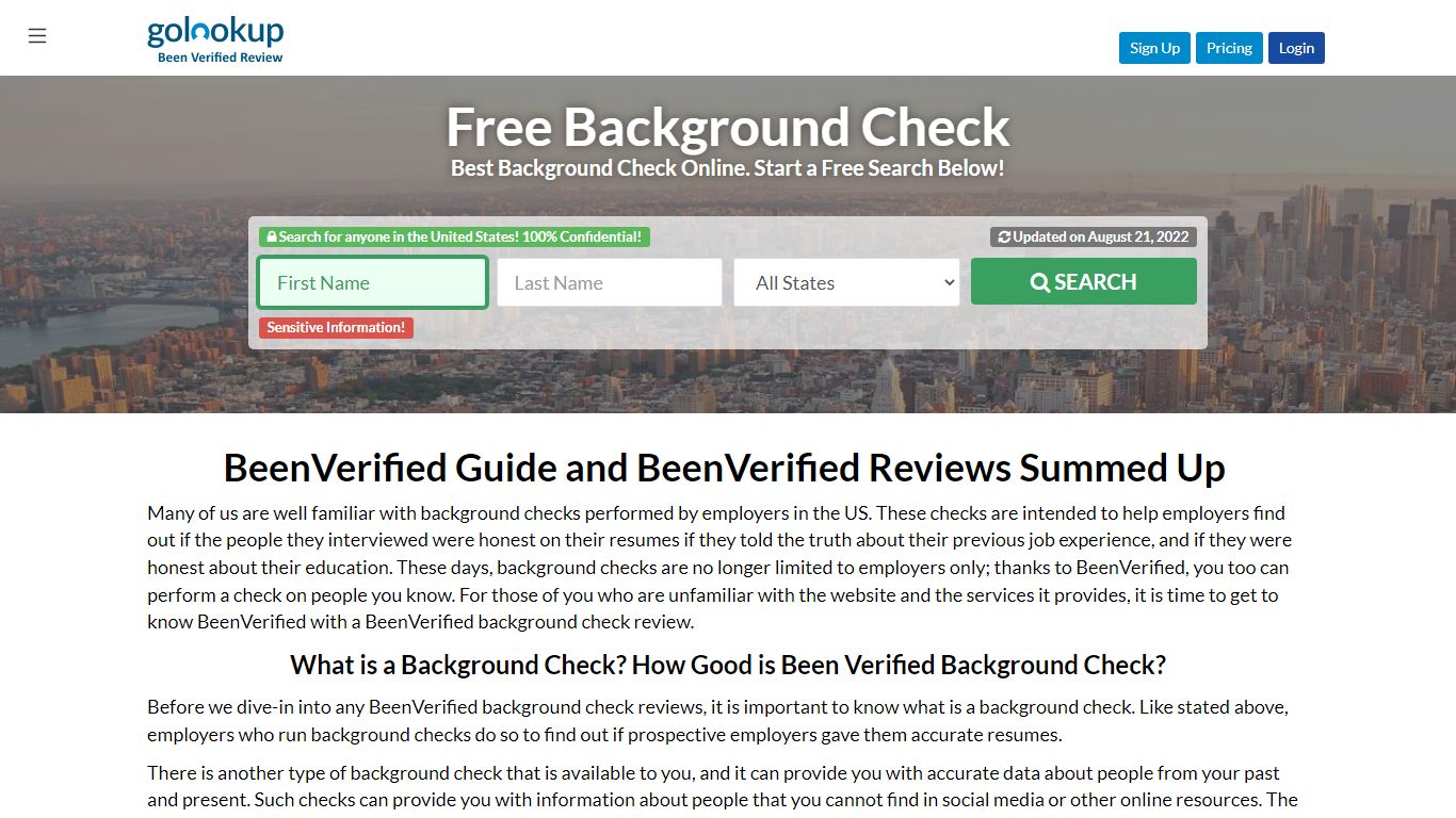 BeenVerified, BeenVerified Background Check, BeenVerified Com - GoLookUp